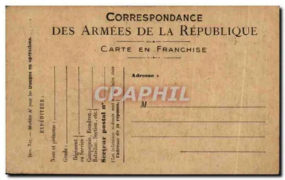 Soldaten in Diskussion — Korrespondenz der Armee der Republik — Charles Fouquay — Rückseite
