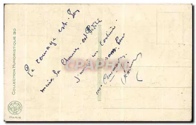 O patrão e o empregado — cena humorística — editor NOJER, Paris — Verso