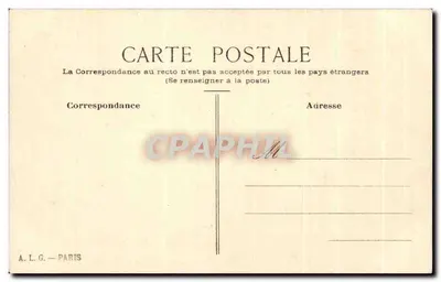 Tratado de Frankfurt — Rooster and Bear — A.L.G. Paris — Verso