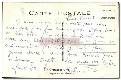 Paray-le-Monial — brincadeira com abajur — Edições Gaby n°151 — Verso