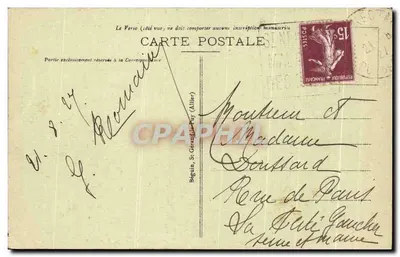 La Bourboule - Boulevard Georges-Clemenceau - L'Établissement Thermal et le Puy Gros — Ideal, n° 3026 — Verso