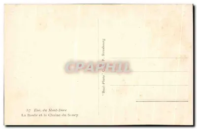Droga i Kolej Sancy — Mont-Dore — 'Real-Photo' G. P. Sirasbour — Rewers