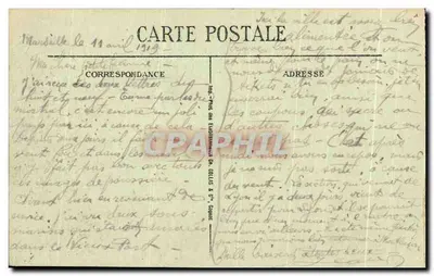 Montluçon — Panorama Starego Miasta — P. Pointud, Montluçon — Rewers