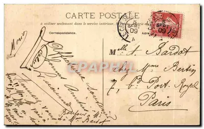 Luzy — Rue de la République — wydawca Luzy — Rewers