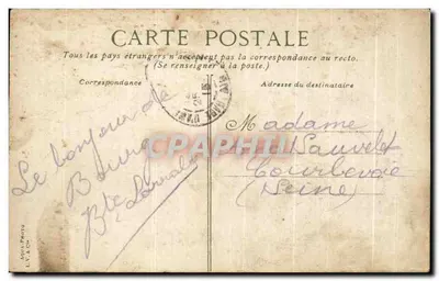 Bourg La Gare — Stacja — Wydawca AQUILA PHOTO, nr 2620 — Rewers
