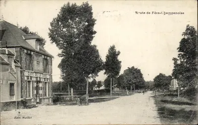 Estrada de Fère-Champenoise — Café da Estação — Edit. Maillet