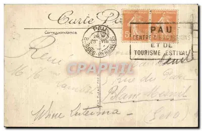 Pau — Visão de Jurançon — LL. n°16 — Verso