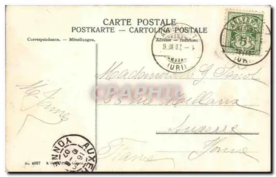 Gotthardstrasse — A Ponte do Diabo — n° 4087 — Verso