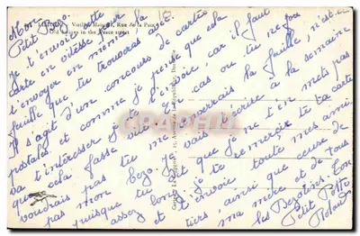 Stare domy — Rue de la Paix — Kartka La Gagnière, nr 25 — Rewers