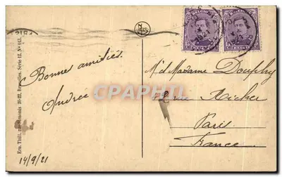 Bruges — Pałac Francuski — N. Leys, n° 143 — Rewers