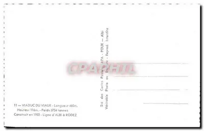 Viaducto del Viaur — Albi a Rodez — Reverso