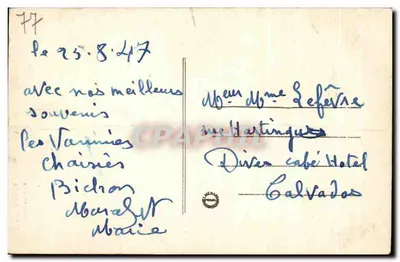 Palais de Fontainebleau — Le Pavillon de Maintenon — Collection Ardant, n°15 — Reverso