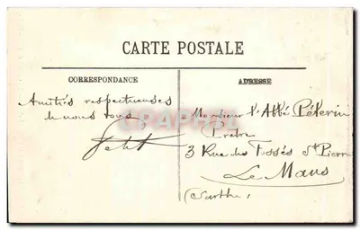 Environ du Mont-Dore — La Cascade du Plat-à-Barbe — Éditeur non identifié, n° 84 — Verso