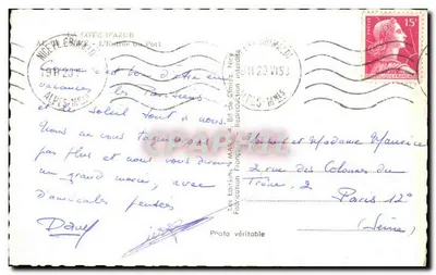 Widok portu w Nicei — La Côte d'Azur — Éditions Françaises — Rewers