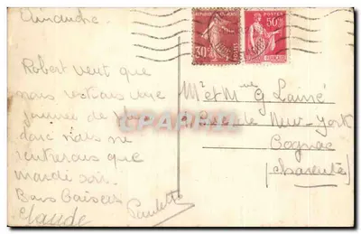 Place de l'Hôtel de Ville em Tours — em direção à rue Nationale — série 150 — Verso