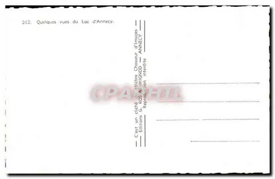 Jezioro Annecy — widok panoramiczny — G. ROSAL-MIGNOD — Rewers