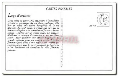 Sala dos Artistas - O Ópera — cena de gênero picante, editor não visível, número de série não legível — Verso