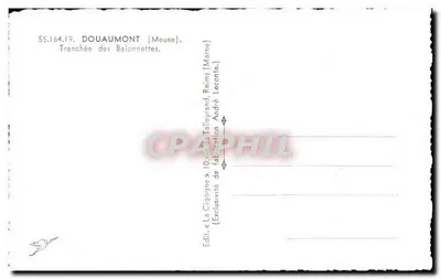 Soldado Francês desconhecido — Trincheira das Baionetas, Douaumont — Édit. La Ciqogne, André Talleyrand — Verso