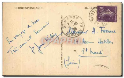 Chamonix-Mont-Blanc e o Mont-Blanc — N-D — Verso