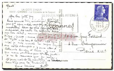 Cannes — La Croisette i Suquet — Les Editions Françaises — Rewers