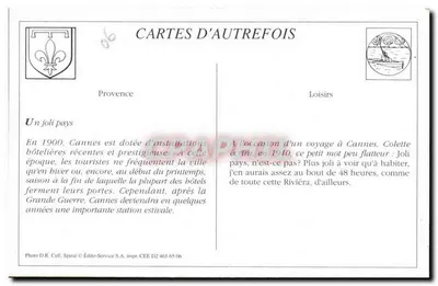 CANNES — HOTEL ST-CHARLES — Editor D.R. Coll. & CEE — Reverso