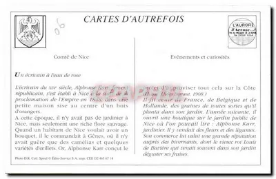 Jetée-Promenade — Nizza — Editore L'Aurore, n°6 — Verso