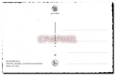 Prefeitura de Echternach — Pequena Suíça Luxemburguesa — photothill — Verso
