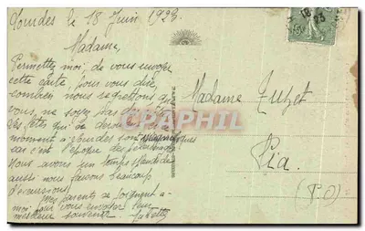 Lourdes - A Basílica e o Calvário Bretão — Graphiphil, n°32 — Verso
