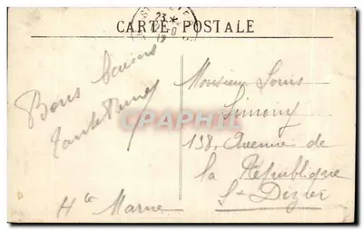 Toulouse — O Tímpano da Dalbade — Ed. L. Gond Béchel, Toulouse — Verso