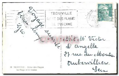 Trouville - Reina de las Playas — La Playa y el Casino — C.A.P. n°19 — Reverso