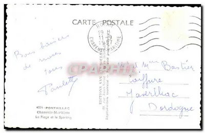 Plaża i Sporting — Royan — Éditions Van Dyk Rotle — Rewers