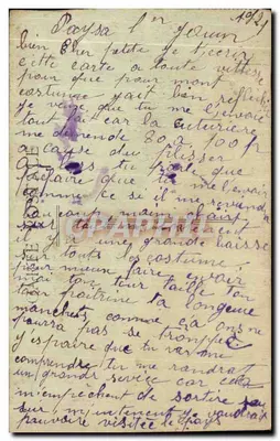 Pau — O Gave — A Cadeia dos Pirineus — L. V. — Verso