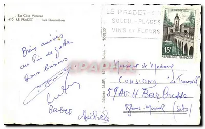 Visão da Côte Varoise — Les Oursinières — Edições MARY — Verso
