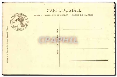 Bajo la ametralladora — escultura ecuestre — Société des Amis du Musée de l'Armée, París — Reverso