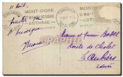 Mont Dore — Kapucyn, Funicular i Park Sportowy — Wydawca nieznany, n° 15 — Rewers