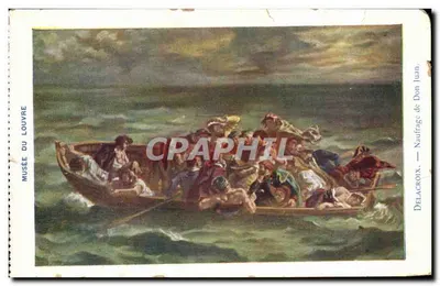Naufrage de Don Juan — peinture du Musée du Louvre — éditeur Delacroix