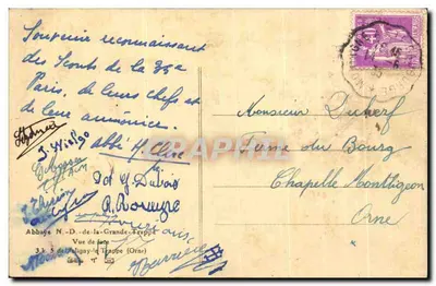 Abdij Notre-Dame-de-la-Grande-Trappe — Voorzijde — onbekende uitgever — Achterkant
