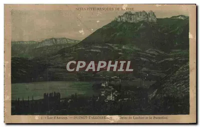 Lago de Annecy — Dentes de Lanfon e o Parmelan — Locais pitorescos da Saboia