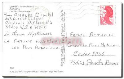 Córsega - Ilha de Beleza — Ajaccio — Edições Kalliste — Verso