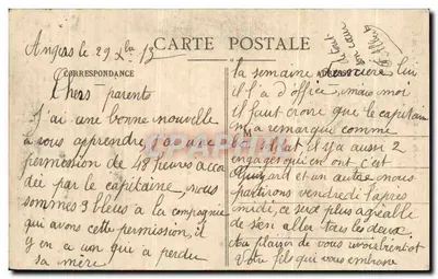 Angers - Estátua do Rei René e a Igreja - L. V. fot. — Verso