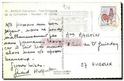 Bayeux — Torre Ottagonale della Cattedrale — Gaby — Verso