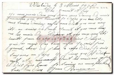 Mayence — Most Główny — widok miasta i rzeki — wydawca R.S.K. n° 609 — Rewers
