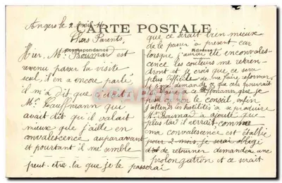 Angers — Les Hospices — Entrée de la Chapelle — Collection Chauvin — Achterkant