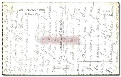 Castelo de Oo — Alençon (Orne) — Saby — Verso