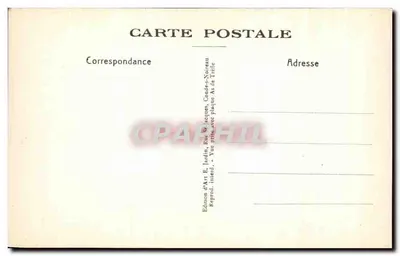As Rochas d'Oëtre — Sob a Grande Roche — Suiça Normanda — Edição E. Jardin — Verso