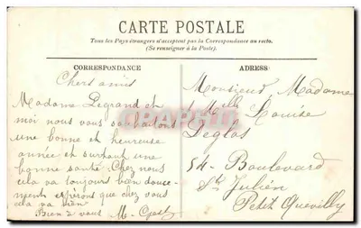 Rouen — O Museu e a Torre Saint-Laurent — LL. — Verso