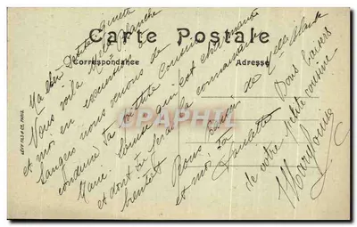 Angeais — Zamek historyczny z opisem — Wydawca Lévy fils & Cie, Paryż — Rewers