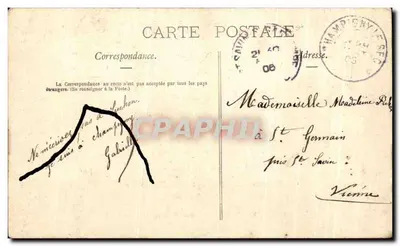 Luchon — Het meer van de Quinconces — N. ROYER, n°735 — Achterkant