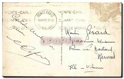 Panorama e la Promenade des Anglais — Nizza — Bef 12302 — Verso