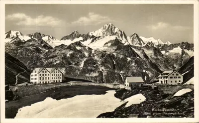 Furka-Passhöhe — View towards Finsternarhorn — Wehrli Verlag, Kildberg (Z'ch.)